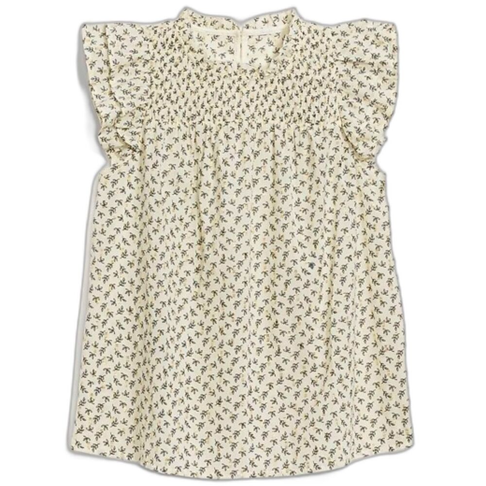 Old Navy Flutter-Sleeve Smocked Floral Swing Blouse